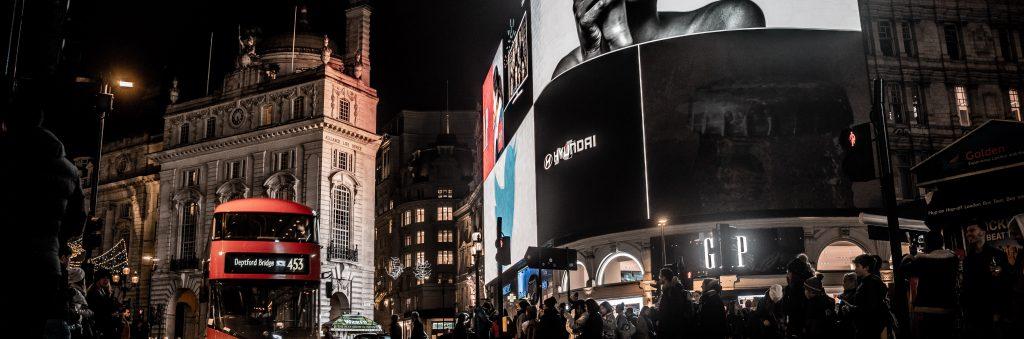 London landscape of Piccadilly