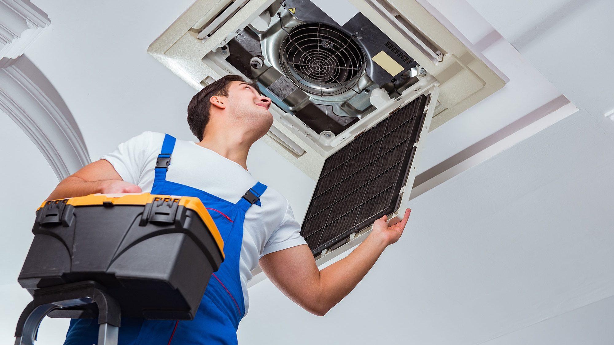 HVAC Maintenance in action